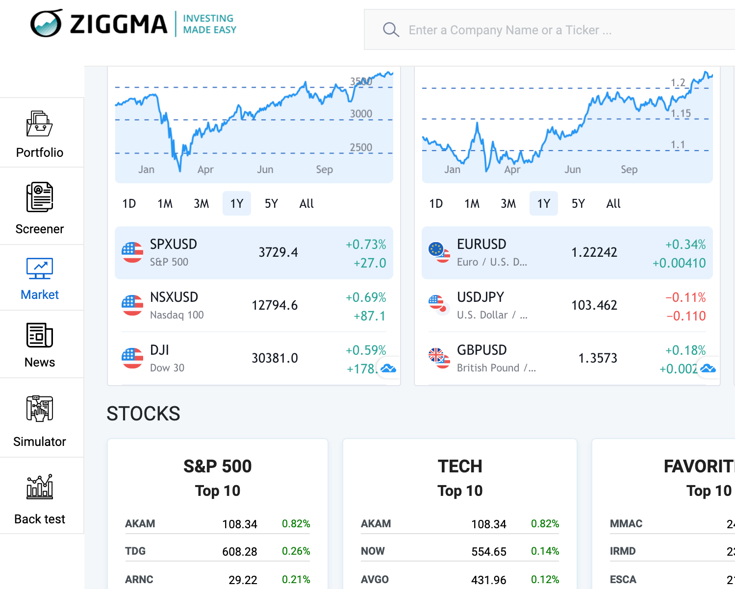 ziggma investing market overview